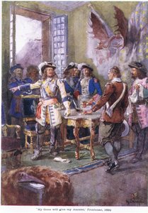 My gun will give my answer Frontenac, 1690 by Henry Sandham